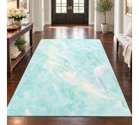 VARIKASHOM Tapis Grande Taille Salon, 160 x 230 cm, Abstrait Vert Menthe Blanc Jaune Rose, Tapis Decoration Descente de lit Chambre Moquette,