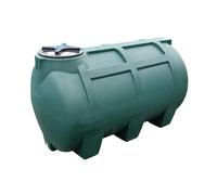 Varile Réservoir d'eau potable vert 250 l | Sans BPA | Filetage en laiton 3/4" intégré | Fabriqué en UE | Convient pour les aliments | Horizontal