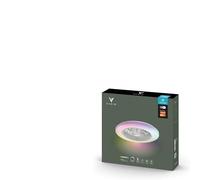 Varin® Ventilateur Plafond avec Lumiere Intelligent, Tuya Wi-Fi, Ventilateur Plafond Silencieux 20 dB, LED 36W RGBW, Télécommande, Pales Rétractables, Ø 50 cm/108 cm, Blanc-Bois Clair