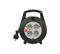 Brennenstuhl Tambour à câble Vario Line – 4 prises CA – 5 m – Noir/Gris