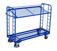 VARIOfit VARIOfit Chariot à étages avec 2 plateaux en fil métallique 1 650 × 650 mm Quantité:1