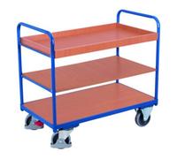 VARIOfit VARIOfit Chariot à étages bas 850 × 500 mm, 2 plateaux et 1 tablette Quantité:1