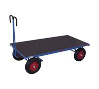 VARIOfit VARIOfit Chariot à plateau sans ridelle Pneus gonflables 2 000 × 1 000 mm Capacité 1 250 kg Quantité:1