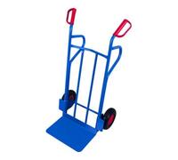 VARIOfit VARIOfit Chariot en tube d’acier avec pneus pneumatiques, dossier avec renforts en tube d’acier, 2 supports, pelle 480 × 300 mm Quantité:1