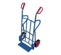 VARIOfit VARIOfit Chariot en tube d’acier, roues pleines en caoutchouc, dossier avec renforts en tube d’acier, 2 béquilles, pelle 450 × 120 mm Quantité:1