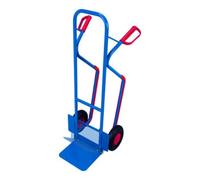 VARIOfit VARIOfit Chariot en tube d'acier avec pelle rabattable, pneus gonflables, patins pour escaliers, pelle 320 × 255 mm Quantité:1