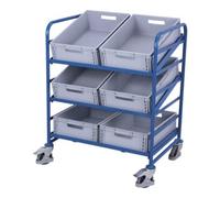 VARIOfit VARIOfit Chariot Euro avec 6 bacs en plastique Quantité:1
