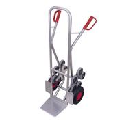 VARIOfit VARIOfit Diable en aluminium avec 2 étoiles de roue à 5 branches et pneus pneumatiques, pelle 300 x 250 mm Quantité:1