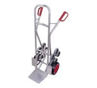 VARIOfit VARIOfit Diable en aluminium avec 2 roues à 5 branches et pneus pleins, pelle 300 × 285 mm Quantité:1