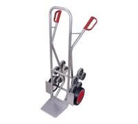 VARIOfit VARIOfit Diable en aluminium avec 2 roues à étoile 5 branches et pneus pleins Pelle 300 × 250 mm Quantité:1