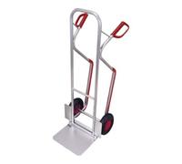 VARIOfit VARIOfit Diable en aluminium avec pelle rabattable, pneus gonflables, patins d’escalier, pelle 380 × 280 mm Quantité:1