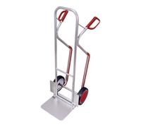 VARIOfit VARIOfit Diable en aluminium avec pelle rabattable, pneus pleins, patins d’escalier, pelle 380 × 280 mm Quantité:1