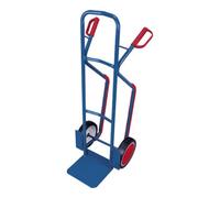 VARIOfit VARIOfit Diable en tube d'acier avec patins d'escalier, roues en caoutchouc plein, pelle 320 × 250 mm Quantité:1