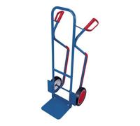 VARIOfit VARIOfit Diable en tube d'acier avec pelle rabattable, pneus pleins, patins d'escalier, pelle 320 × 255 mm Quantité:1