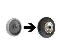 VARIOfit VARIOfit Roues pneumatiques supplémentaires/set Ø 230 mm noir Quantité:1