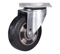 VARIOfit VARIOfit Roulette pivotante en caoutchouc élastique plein 160 × 50 mm noir Quantité:1