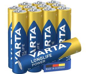 Varta 04903 301 112 Piles LONGLIFE Power AAA - BigBox 12 pièces, bleu