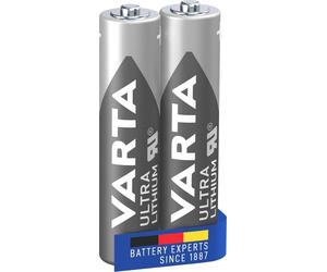 Varta 06103, Pile jetable, AAA, lithium, 1,5 V, 2 pièce(s), 1100 mAh