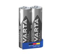 Varta 06106 - Lot de 2 piles AA Lithium 1.5V 2900mAh, Dimensions 14.5 x 50.5 mm, Technologie Lithium, Poids 14.5g par pile