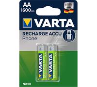 Varta 2 accus AA rechargeables spécial DECT 1600 mAh