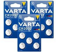 Varta 2032 Piles Bouton 3 X Paquet De 5 Lithium 70% Plus D'énergie