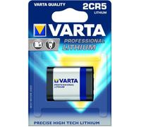 Varta 2CR5 batterie rechargeable Lithium 1600 mAh 6 V - Batteries rechargeables (1600 mAh, Lithium, 6 V, Noir, Argent, 1 pièce(s))