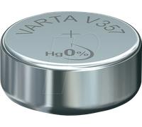 VARTA 357 - Pile bouton à oxyde d'argent VARTA, 155 mAh, 11,6 x 5,4 mm