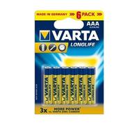 VARTA - 4103101416 - LONGLIFE PILES ALCALINES AAA - X 6