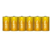 Varta Piles alcalines Longlife Extra C (LR14) 1,5 V – Lot de 6 blister – Fabriqué en Allemagne