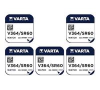 Varta 5 Piles oxyde argent V364 SR621 SR621SW 364 1,55V ( Accessoire alimentation ) -