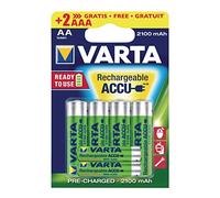 Varta 567R2USO Pile Offre Spéciale Ready2use 4 AA + 2 AAA offertes