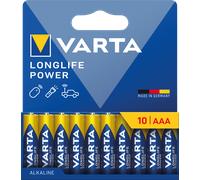 VARTA AL AAA 10X - Piles alcalines Longlife Power, AAA (Micro), lot de 10