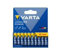 Varta Alcaline AAA 1.5V - Pack de 10 Piles à Usage Unique - Référence Varta 04903-121-761