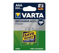 Varta Batterie d´accumulateur 1,2 V 800 mAh R03-AAA-Micro HR03 2 2pces/blister VARTA Quantité:1