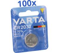 VARTA CR 2032 Pile bouton au lithium 3V 100 pièces 1 blister