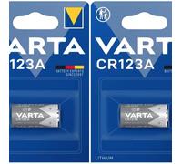 Varta CR123 (2 blisters de 1 batterie - LOT de 2 PILES) CR 123 PILES LITHIUM 3V