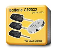 Varta CR2032 Lot de 2 piles pour clés télécommandées Volkswagen Skoda Seat Audi