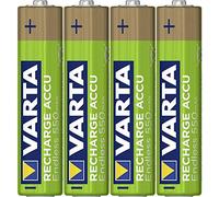 Varta Endless Energy AAA Micro Ni-Mh Rechargeable Battery, 4-pack, 550 mAh - up to 3,500 charging cycles, low self-discharge, pre-charged and Ready2Use - rechargeable without memory effect