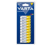 Varta Energy AA - Lot de 30 Piles Alcalines 1.5V - Type Usage Unique - Dimensions Emballage 100x48x230mm - Fabriqué en Allemagne - Référence 04106-229-630