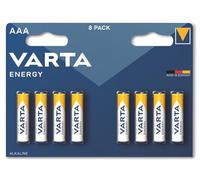 Varta Piles Energy AAA - Alcalines 1,50 V 1250 mAh - Blister de 8