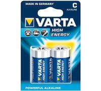 Varta High Energy piles alcalines Baby C LR14 1,5V - 2 pièces