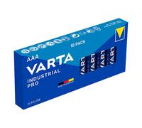 Varta Industrial Pro Pile AAA LR03 Alcaline 1.5V Lot de 10 - Ø10,5x44,5mm
