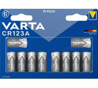Varta LITHIUM Cylindr. CR123A Bli10 Pile photo CR-123A lithium 1430 mAh 3 V 10 pc(s)