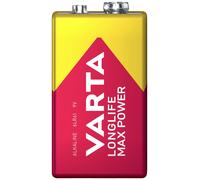 Varta LONGLIFE Max Power 9V Bli 1 Pile 6LR61 (9V) alcaline(s) 640 mAh 9 V 1 pc(s)