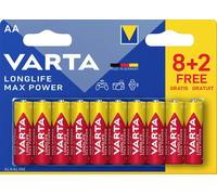 Varta Longlife Max Power AA Blister 10 (8+2) Pile LR6 (AA) alcaline(s) 1.5 V 10 pc(s)