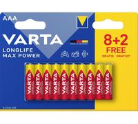 Varta Longlife Max Power AAA Blister 10 (8+2) Pile LR3 (AAA) alcaline(s) 1.5 V 10 pc(s)