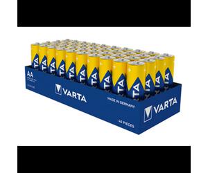 Varta Longlife Power AA - Pile Alcaline Usage Unique 1.5V - Pack 40 Unités - Dimensions Pile: 14.5mm x 50.5mm - Poids Pile: 23.8g - Autonomie 10 Ans