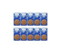 VARTA Lot de 10 Packs 6 Pile bouton pour Appareil auditif Hearing Aid N° 312