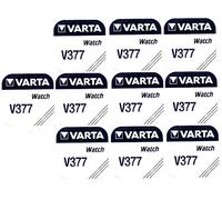 Varta Lot de 10 Piles Bouton 377 SR626SW V377