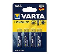VARTA Lot de 12 Blisters de 4 Piles Longlife 4103 AAA Micro LR03